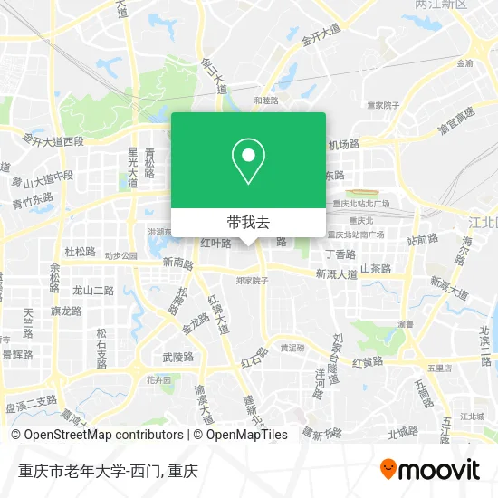重庆市老年大学-西门地图