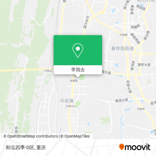 和泓四季-D区地图