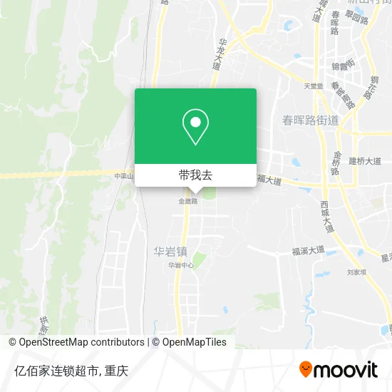 亿佰家连锁超市地图