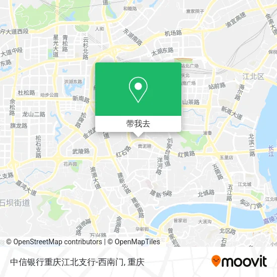 中信银行重庆江北支行-西南门地图