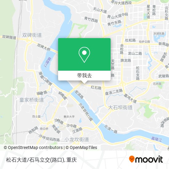 松石大道/石马立交(路口)地图