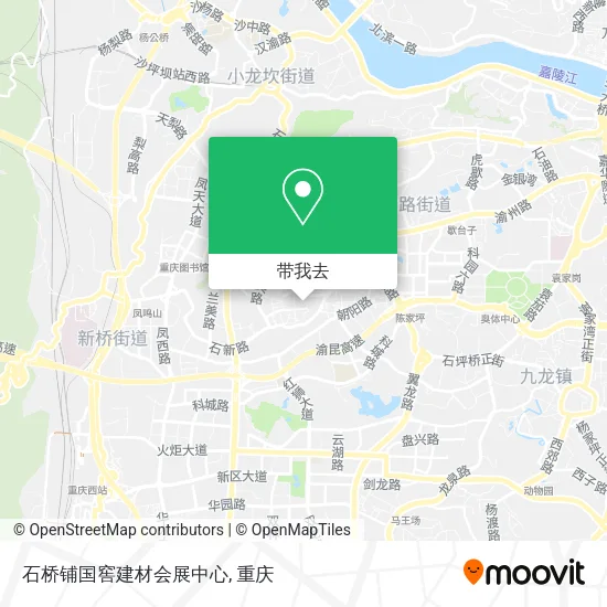 石桥铺国窖建材会展中心地图