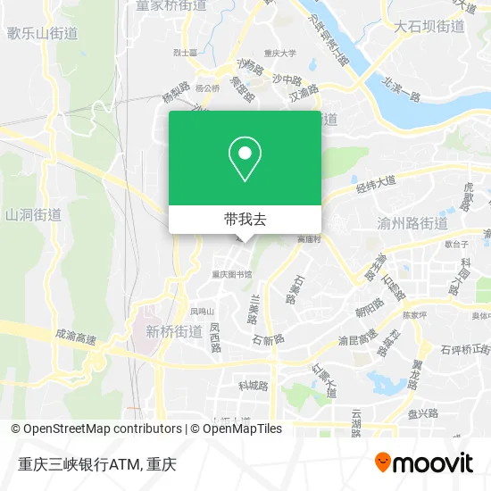 重庆三峡银行ATM地图