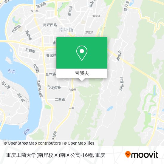 重庆工商大学(南岸校区)南区公寓-16幢地图