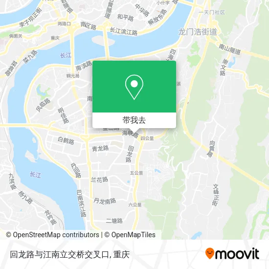 回龙路与江南立交桥交叉口地图