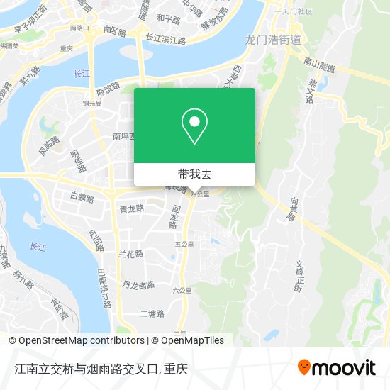 江南立交桥与烟雨路交叉口地图