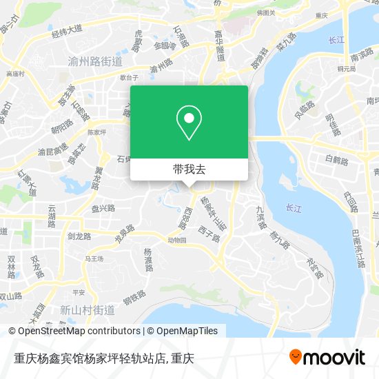 重庆杨鑫宾馆杨家坪轻轨站店地图