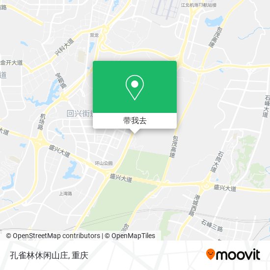 孔雀林休闲山庄地图