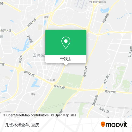 孔雀林烤全羊地图