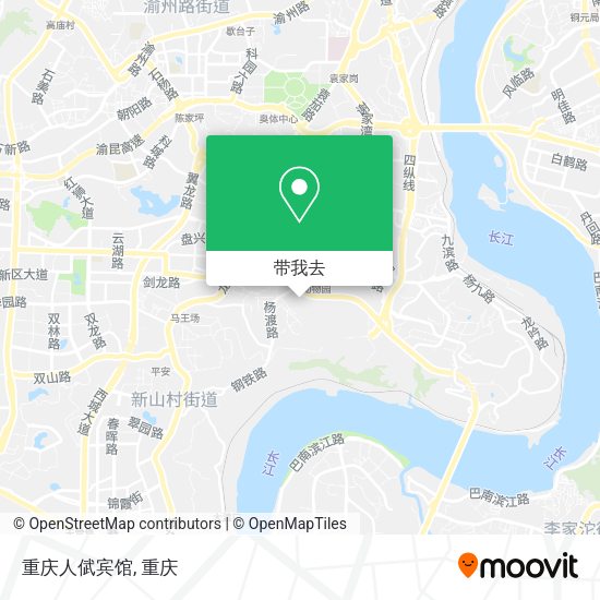 重庆人倵宾馆地图