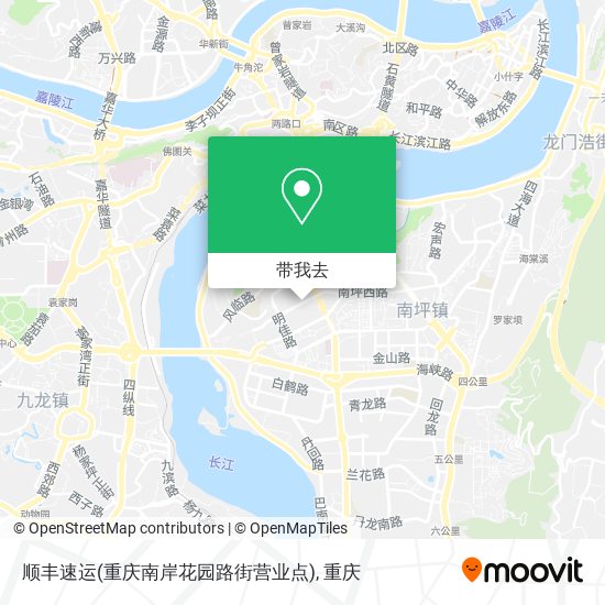 顺丰速运(重庆南岸花园路街营业点)地图