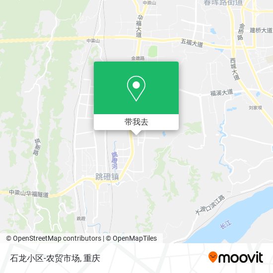石龙小区-农贸市场地图