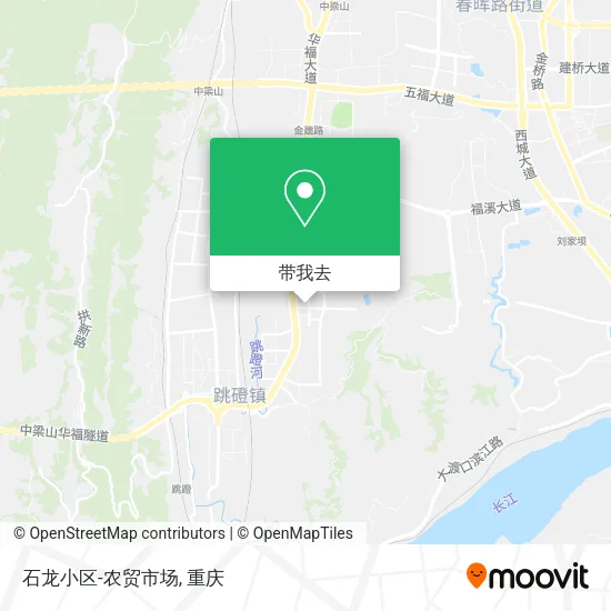 石龙小区-农贸市场地图