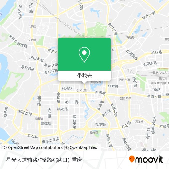 星光大道辅路/锦橙路(路口)地图