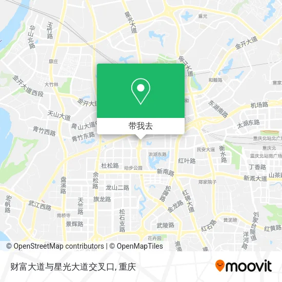 财富大道与星光大道交叉口地图