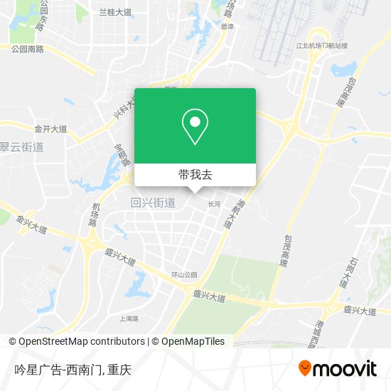 吟星广告-西南门地图