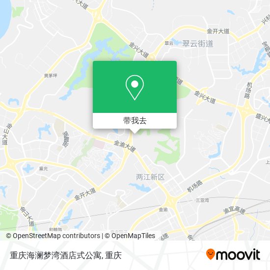 重庆海澜梦湾酒店式公寓地图