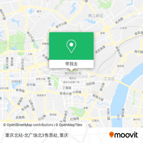 重庆北站-北广场北3售票处地图