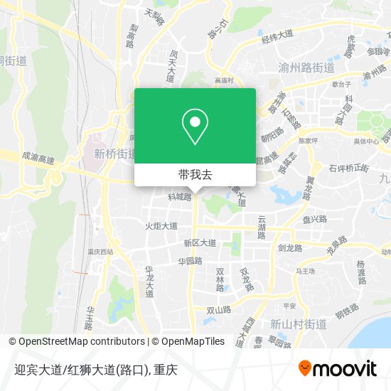 迎宾大道/红狮大道(路口)地图