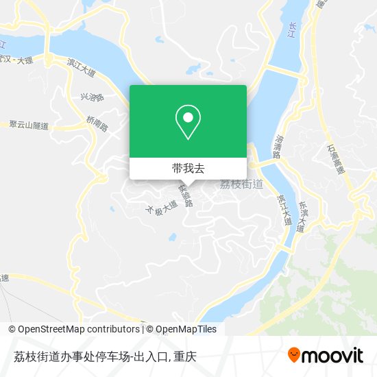 荔枝街道办事处停车场-出入口地图