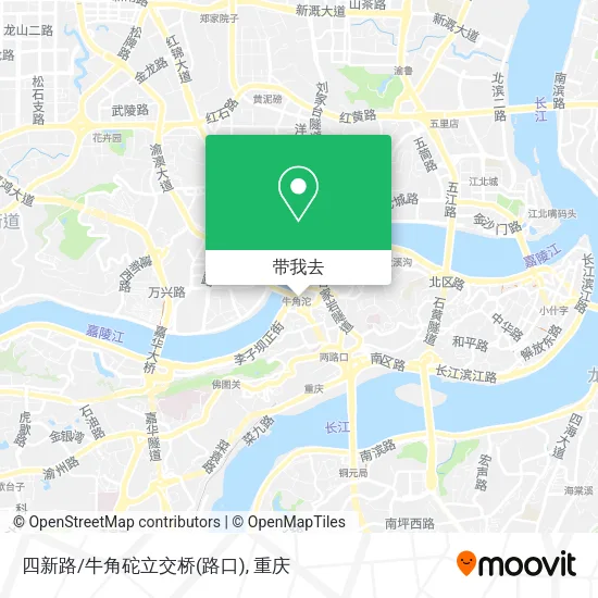 四新路/牛角砣立交桥(路口)地图