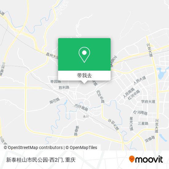 新泰桂山市民公园-西2门地图