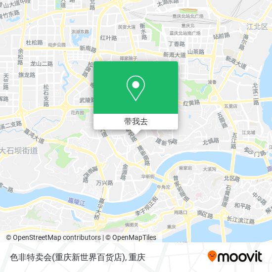 色非特卖会(重庆新世界百货店)地图