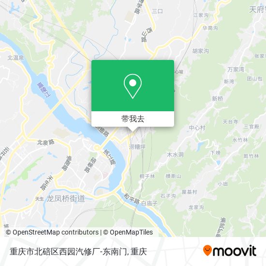 重庆市北碚区西园汽修厂-东南门地图