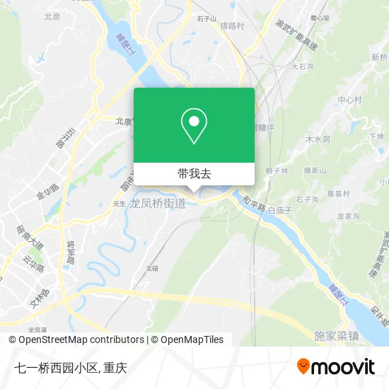 七一桥西园小区地图