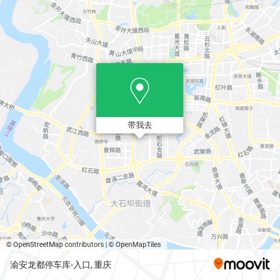 渝安龙都停车库-入口地图