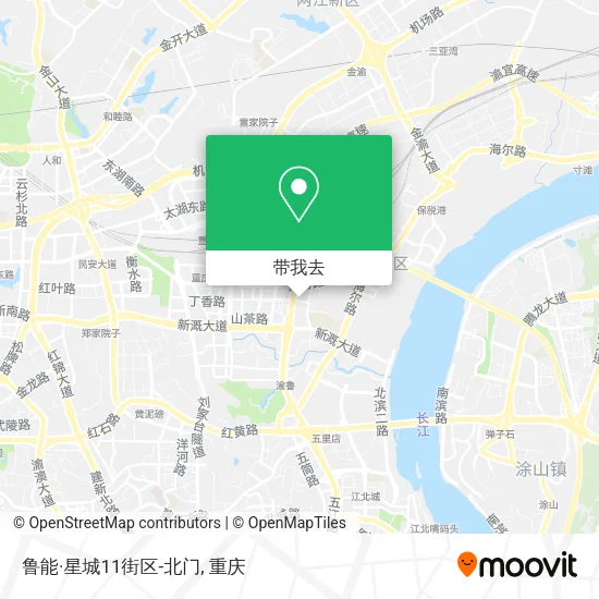 鲁能·星城11街区-北门地图