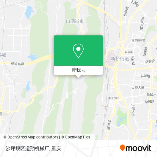 沙坪坝区运翔机械厂地图