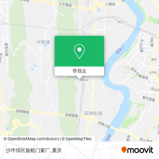 沙坪坝区扬航门窗厂地图