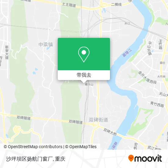 沙坪坝区扬航门窗厂地图