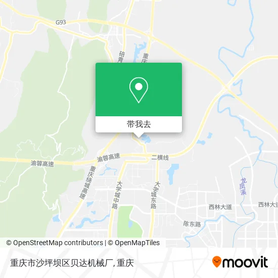 重庆市沙坪坝区贝达机械厂地图