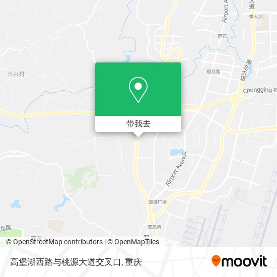 高堡湖西路与桃源大道交叉口地图