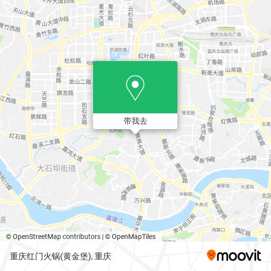 重庆红门火锅(黄金堡)地图