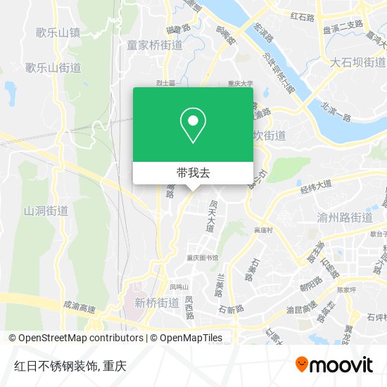 红日不锈钢装饰地图