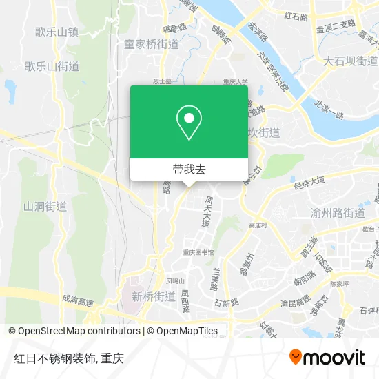 红日不锈钢装饰地图