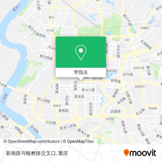 新南路与银桦路交叉口地图