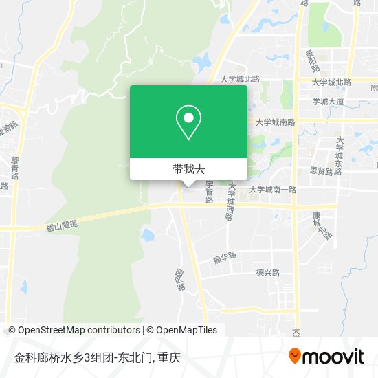 金科廊桥水乡3组团-东北门地图
