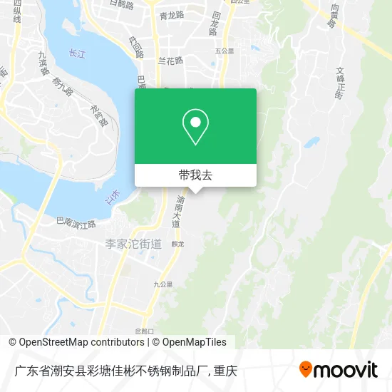广东省潮安县彩塘佳彬不锈钢制品厂地图
