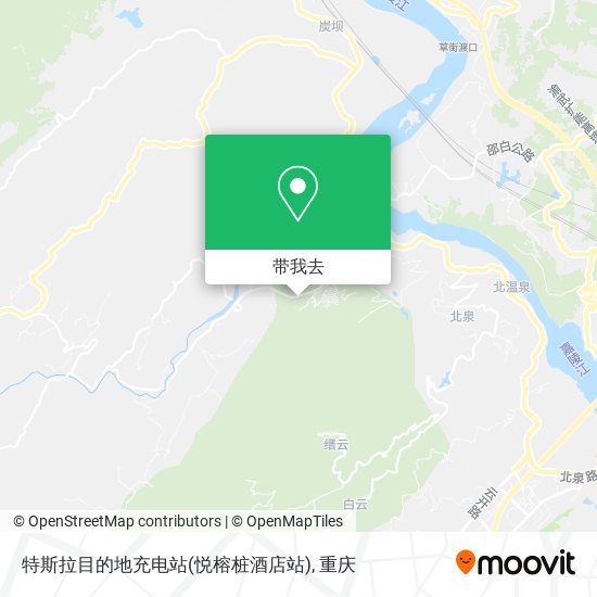 特斯拉目的地充电站(悦榕桩酒店站)地图