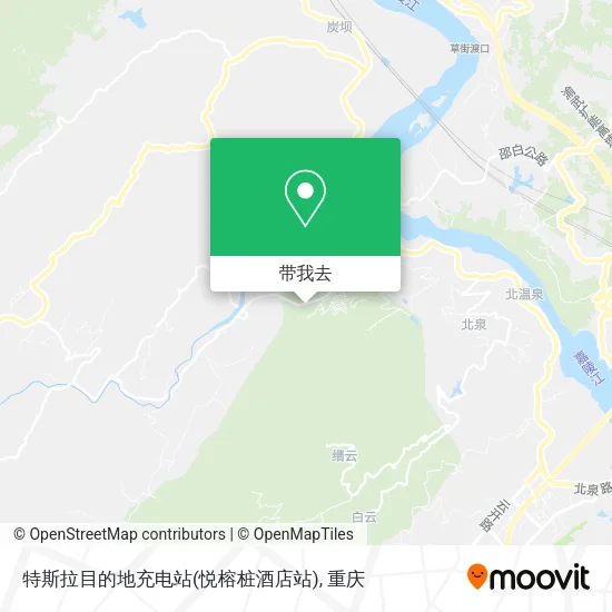 特斯拉目的地充电站(悦榕桩酒店站)地图
