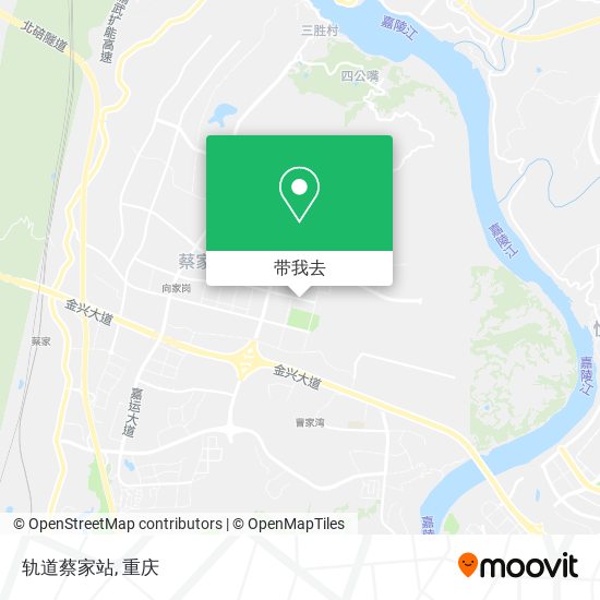 轨道蔡家站地图