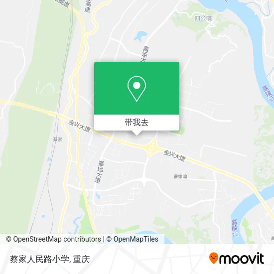 蔡家人民路小学地图