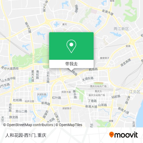 人和花园-西1门地图