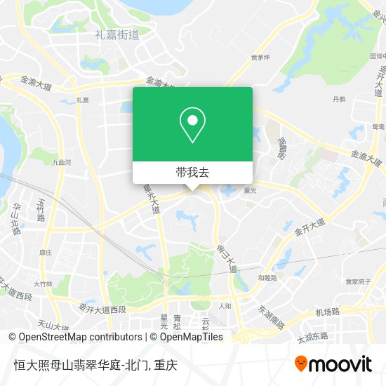 恒大照母山翡翠华庭-北门地图