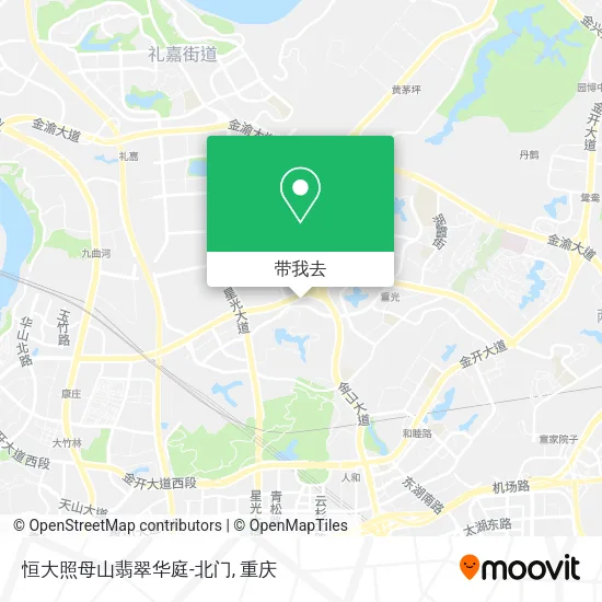 恒大照母山翡翠华庭-北门地图