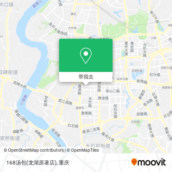 168汤包(龙湖原著店)地图